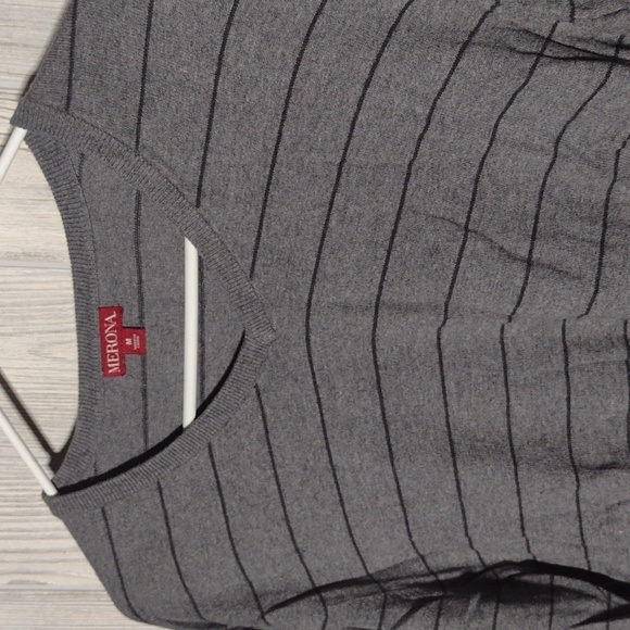 Grey & Black Striped Sweater - Picture 4 of 9